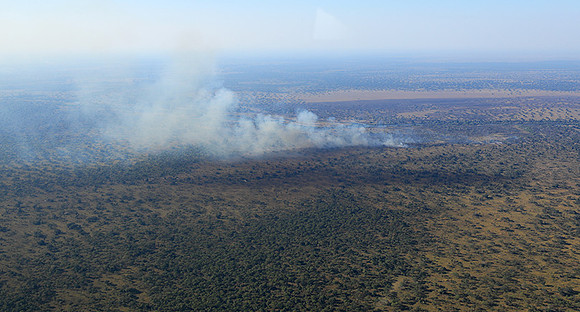 Flying over Zambia
