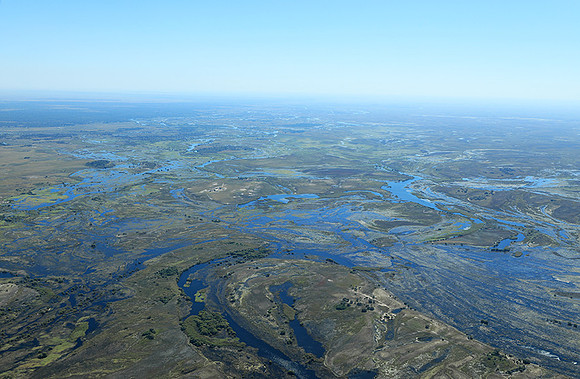 Flying over Zambia