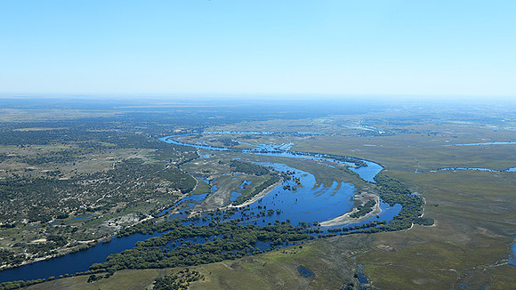 Flying over Zambia