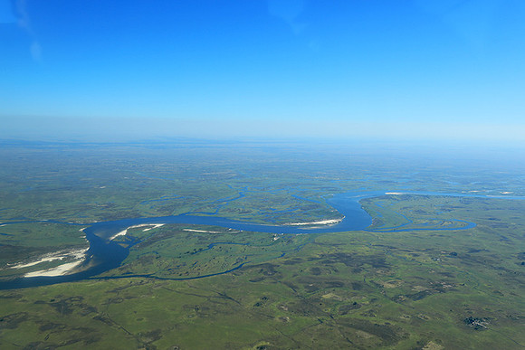 Flying over Zambia