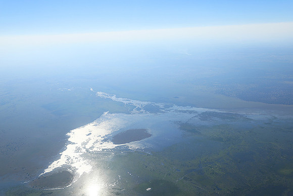 Flying over Zambia