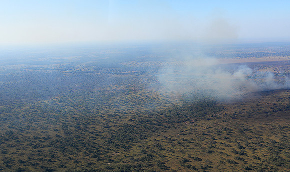 Flying over Zambia