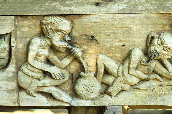 Wood carving - Laos