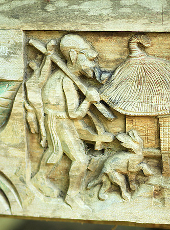 Wood carving - Laos