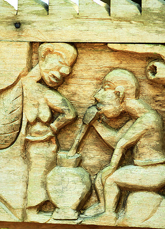 Wood carving - Laos