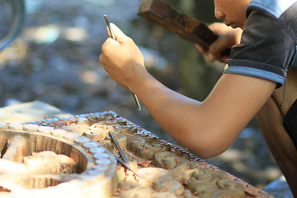 Wood carving - Laos