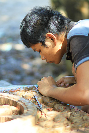 Wood carving - Laos