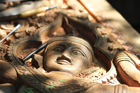 Wood carving - Laos