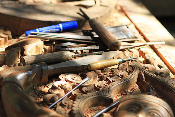 Wood carving - Laos