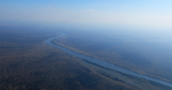 Flying over Zambia