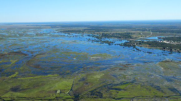 Flying over Zambia