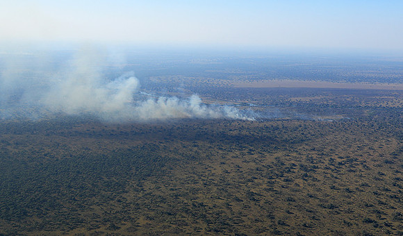 Flying over Zambia