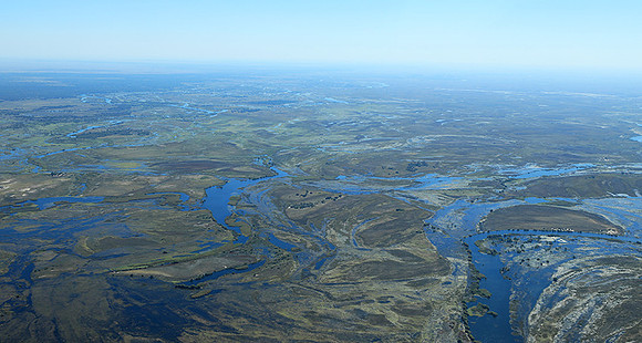 Flying over Zambia