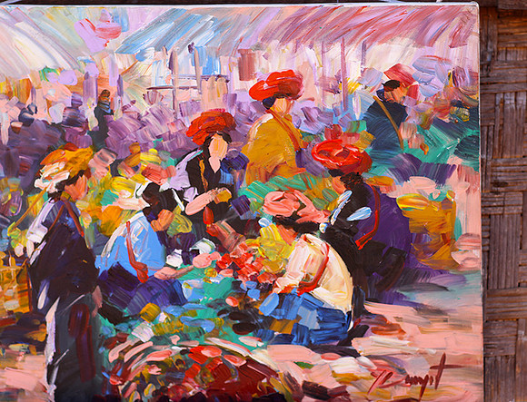 In the streets of a village - Myanmar - Artist unknownn
