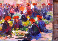 In the streets of a village - Myanmar - Artist unknownn