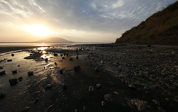 Lake Natron, near the Kenyan's border