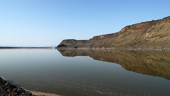 Lake Natron, near the Kenyan's border