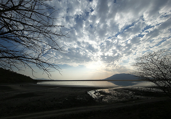 Lake Natron, near the Kenyan's border