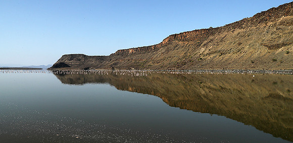 Lake Natron, near the Kenyan's border