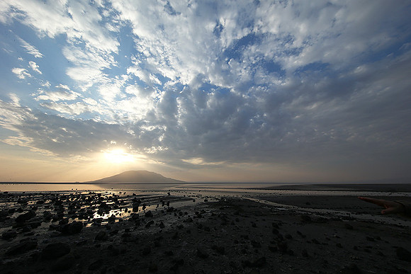 Lake Natron, near the Kenyan's border