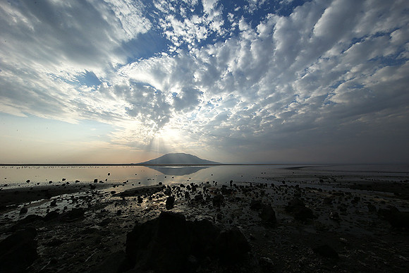 Lake Natron, near the Kenyan's border
