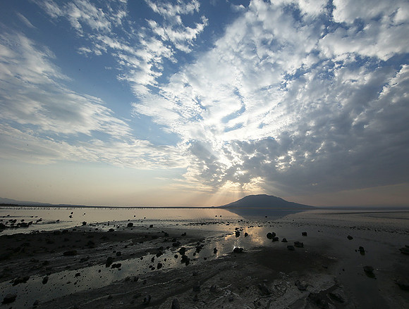 Lake Natron, near the Kenyan's border