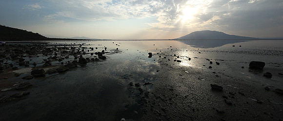 Lake Natron, near the Kenyan's border