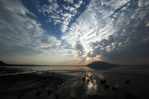 Lake Natron, near the Kenyan's border