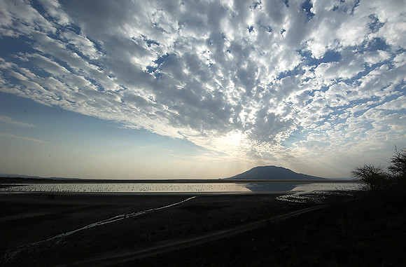 Lake Natron, near the Kenyan's border