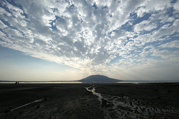 Lake Natron, near the Kenyan's border