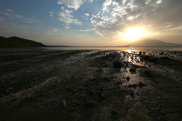 Lake Natron, near the Kenyan's border
