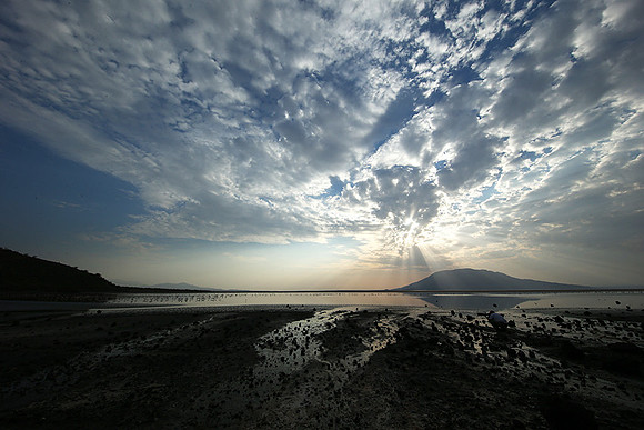 Lake Natron, near the Kenyan's border