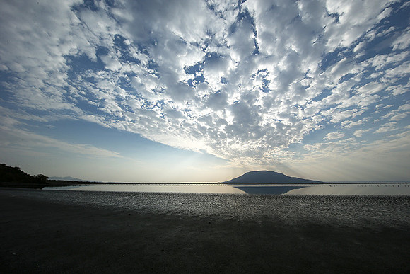 Lake Natron, near the Kenyan's border