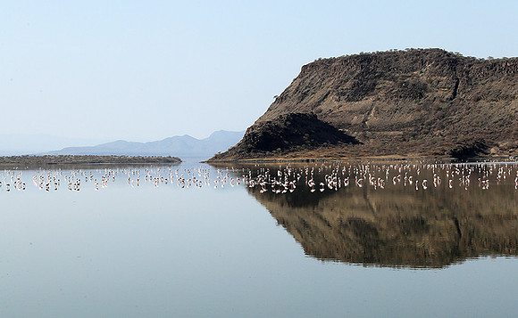 Lake Natron, near the Kenyan's border