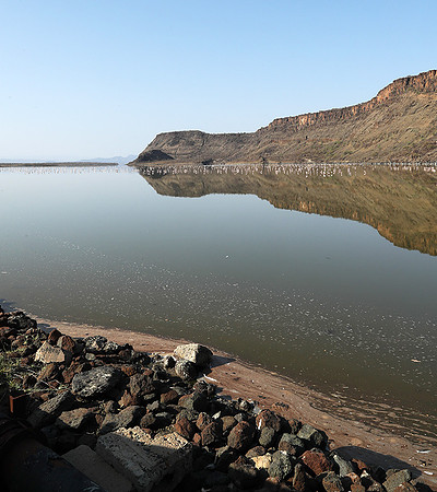 Lake Natron, near the Kenyan's border