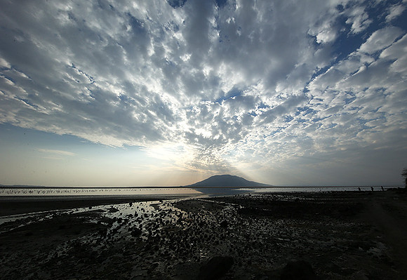 Lake Natron, near the Kenyan's border
