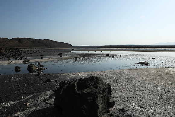 Lake Natron, near the Kenyan's border
