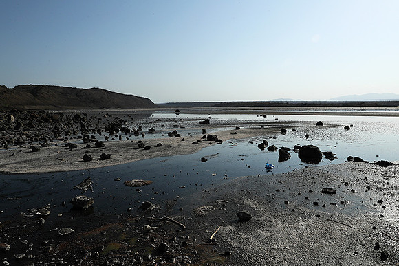 Lake Natron, near the Kenyan's border