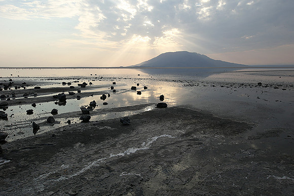 Lake Natron, near the Kenyan's border