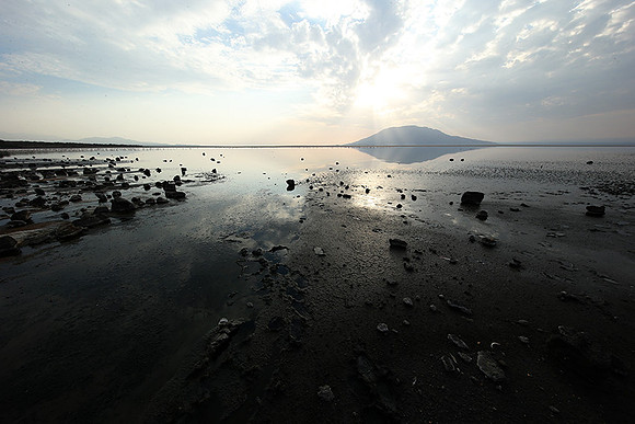 Lake Natron, near the Kenyan's border