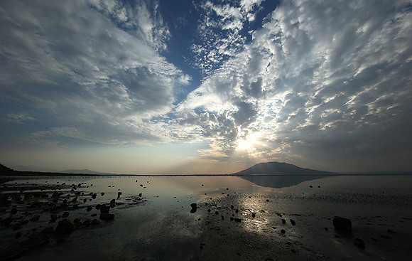 Lake Natron, near the Kenyan's border