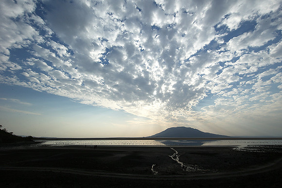 Lake Natron, near the Kenyan's border