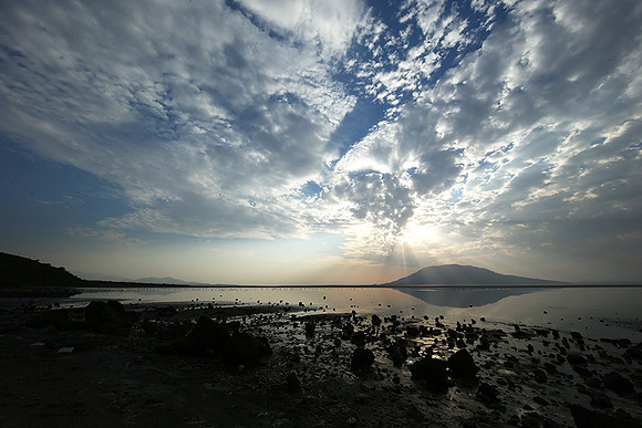 Lake Natron, near the Kenyan's border