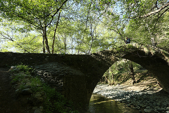 Medieval bridge near Pafos : Roudia bridge