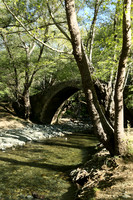 Medieval bridge near Pafos : Roudia bridge