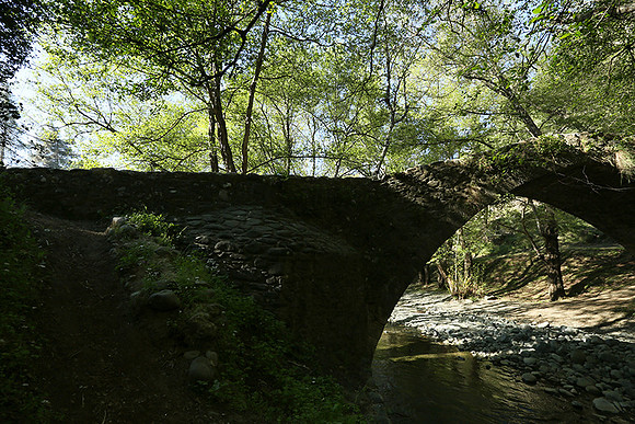 Medieval bridge near Pafos : Roudia bridge