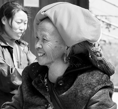 In a Zao ethnic village (north Vietnam)