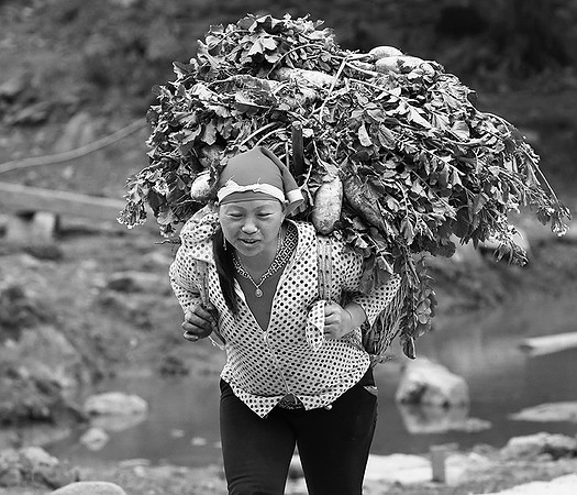 In a Zao ethnic village (north Vietnam)