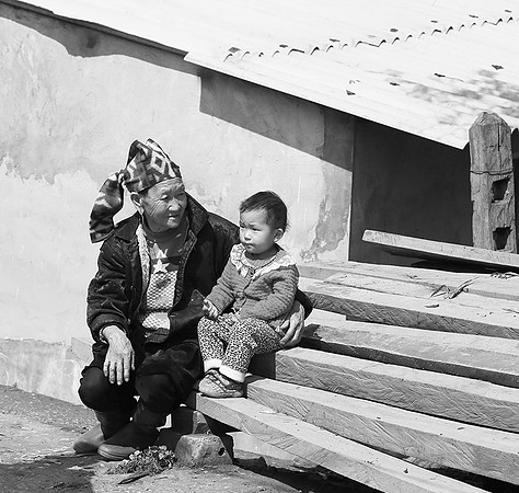 In a mountain village