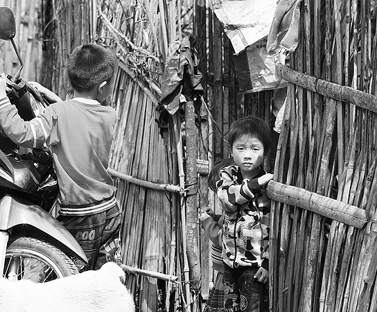 In a Hmong village